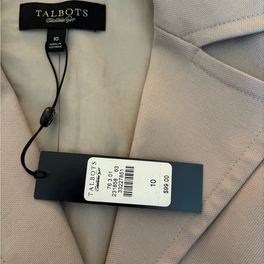 Talbots Classic Light Tan Blazer